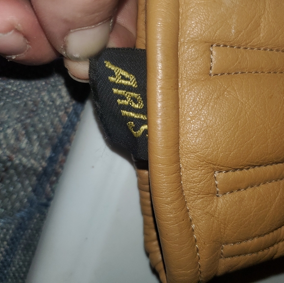 Vintage Aris Mens Softan Leather Sherpa Gloves M - Picture 5 of 5